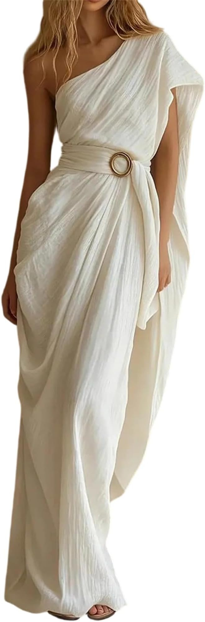 Women's One Shoulder Cap Sleeve Ruched Bodycon Mini Dress | one shoulder cap sleeve ruched bodyco... | Amazon (US)
