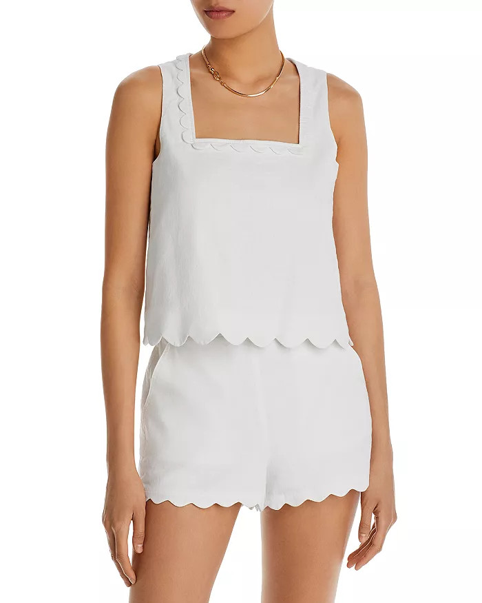 Scalloped Crop Top - 100% Exclusive | Bloomingdale's (US)