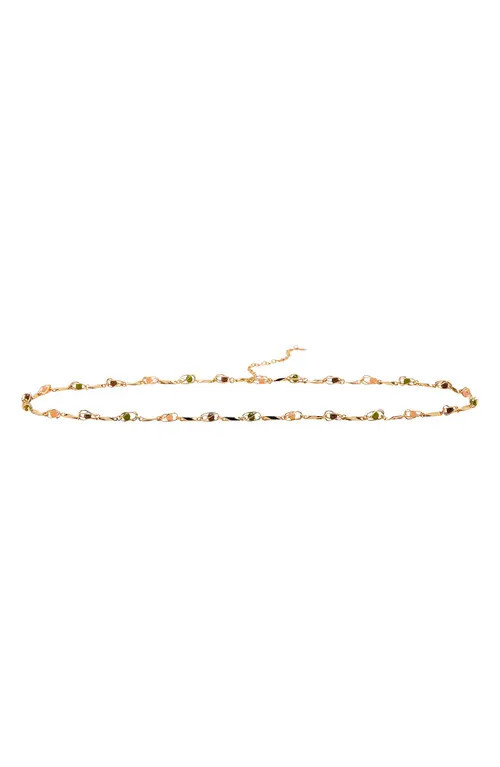 MANGO Beaded Chain Belt in Gold at Nordstrom, Size Medium | Nordstrom