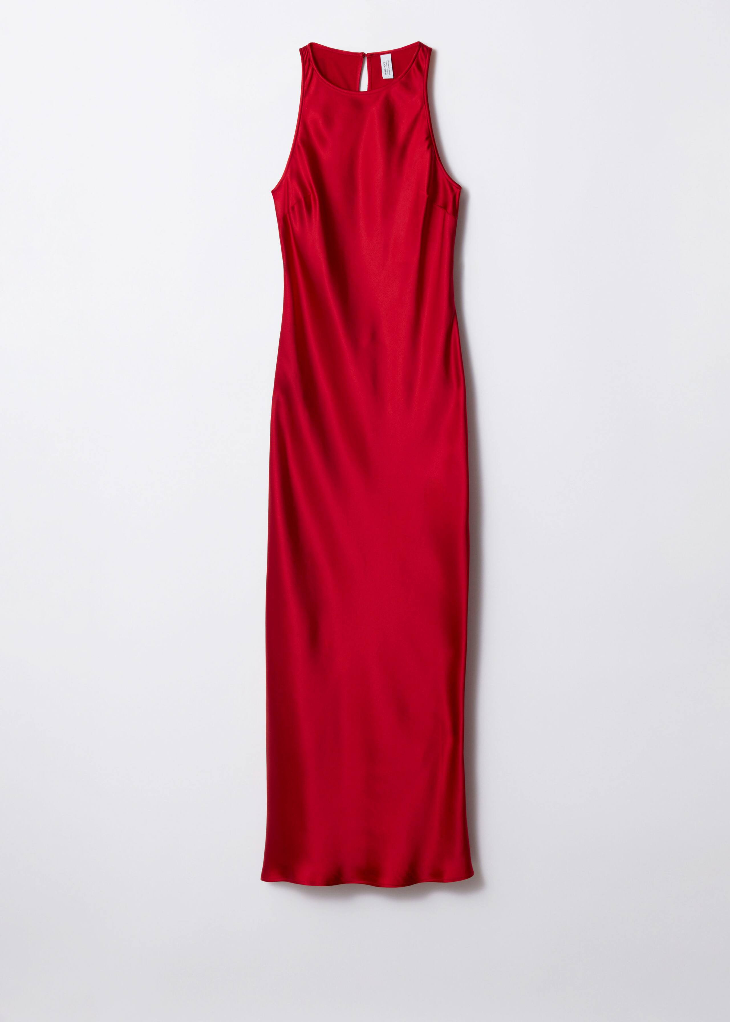 Sleeveless Satin Midi Dress - Red - & Other Stories GB | & Other Stories UK