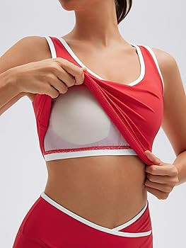 SUUKSESS Women 2 Piece Workout Sets Built in Bra Yoga Tank Top High Waisted Tummy Control Biker S... | Amazon (US)