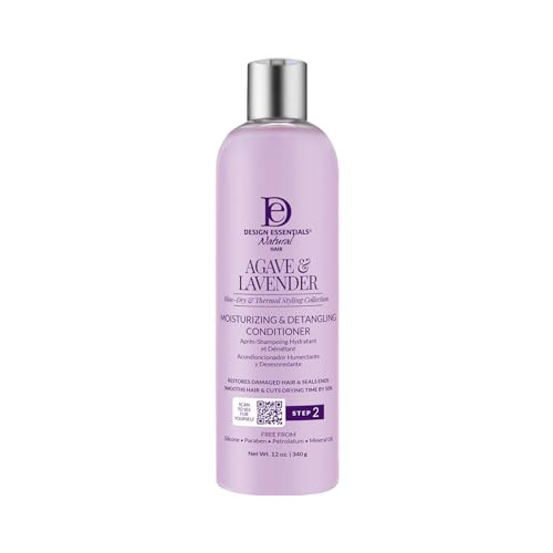 Design Essentials Agave & Lavender Moisturizing & Detangling Conditioner-Blow-Dry & Silk Press Collection - 12oz | Amazon (US)