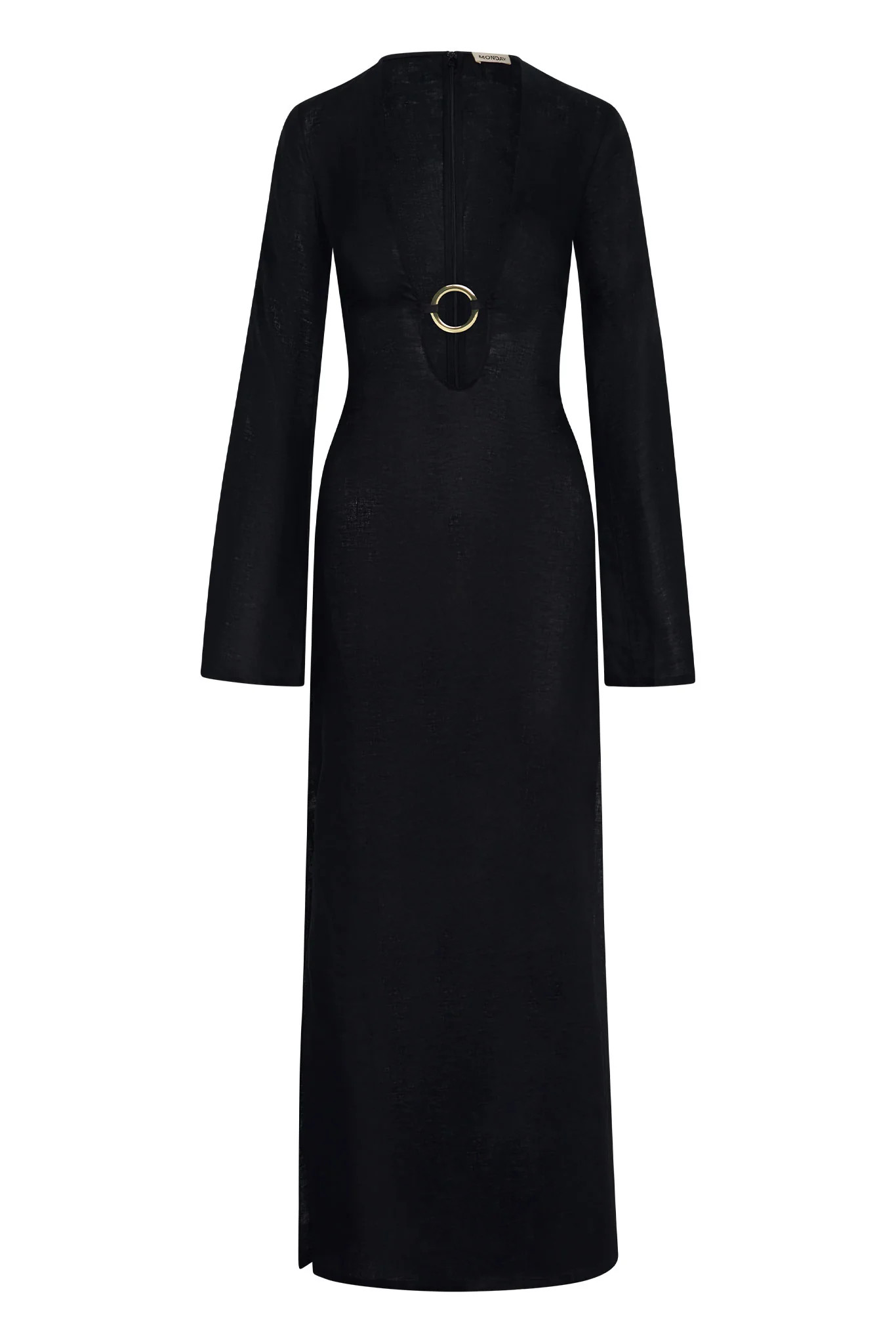 Montego Dress - Black Linen | Monday Swimwear