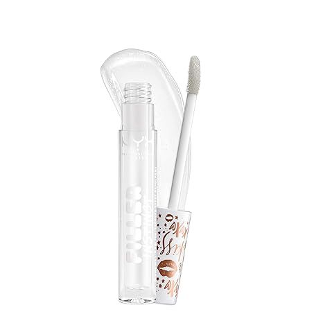 NYX PROFESSIONAL MAKEUP Filler Instinct Plumping Lip Polish, Lip Plumper Gloss - Let's Glaze (Cle... | Amazon (US)