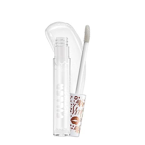 NYX PROFESSIONAL MAKEUP Filler Instinct Plumping Lip Polish, Lip Plumper Gloss - Let's Glaze (Cle... | Amazon (US)