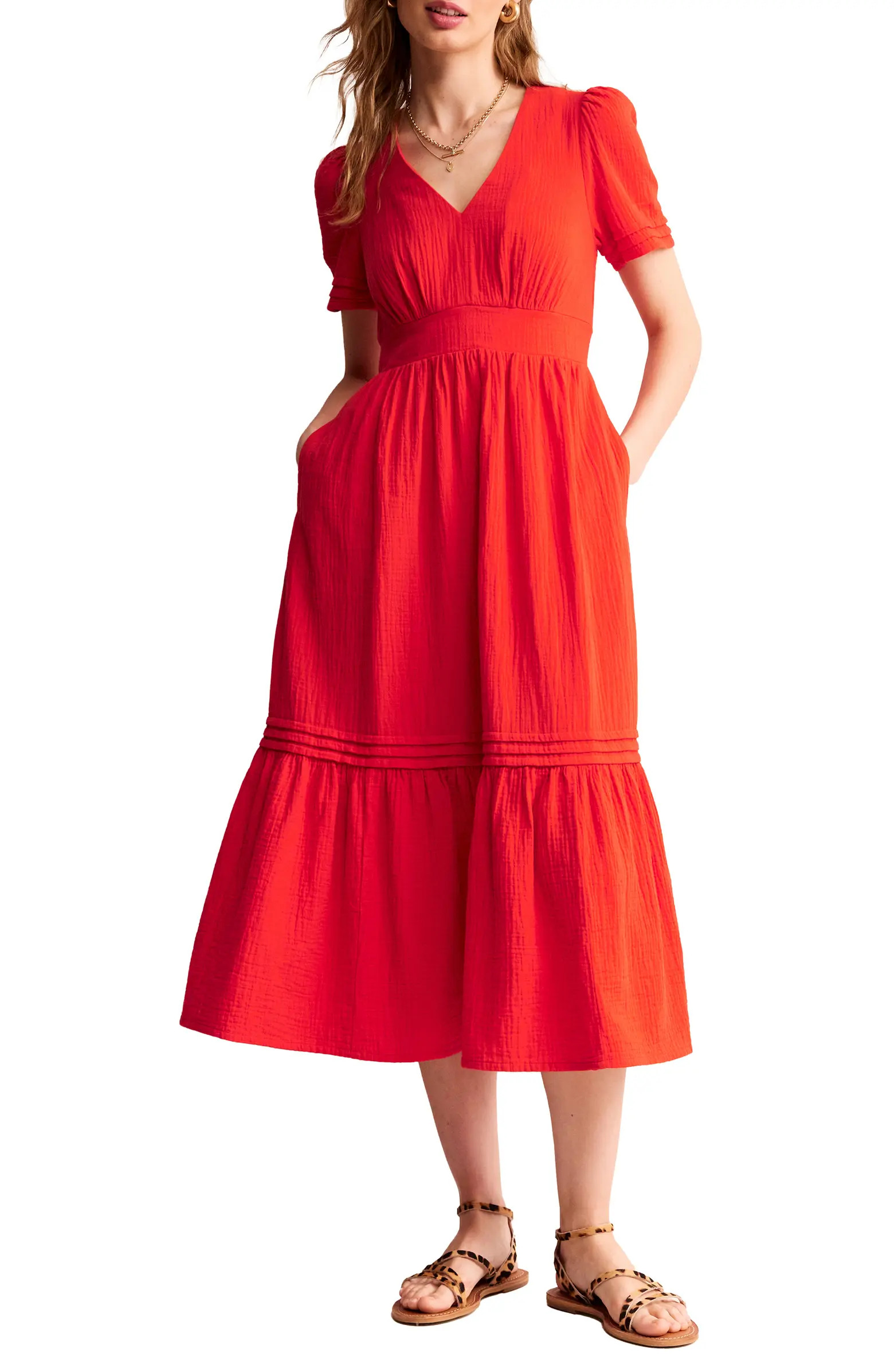Eve Double Cloth Midi Dress | Nordstrom