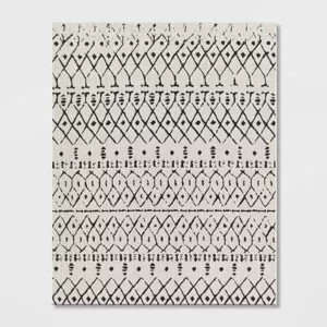 Grace Geometric Indoor/Outdoor Rug Black/White - Threshold™ | Target