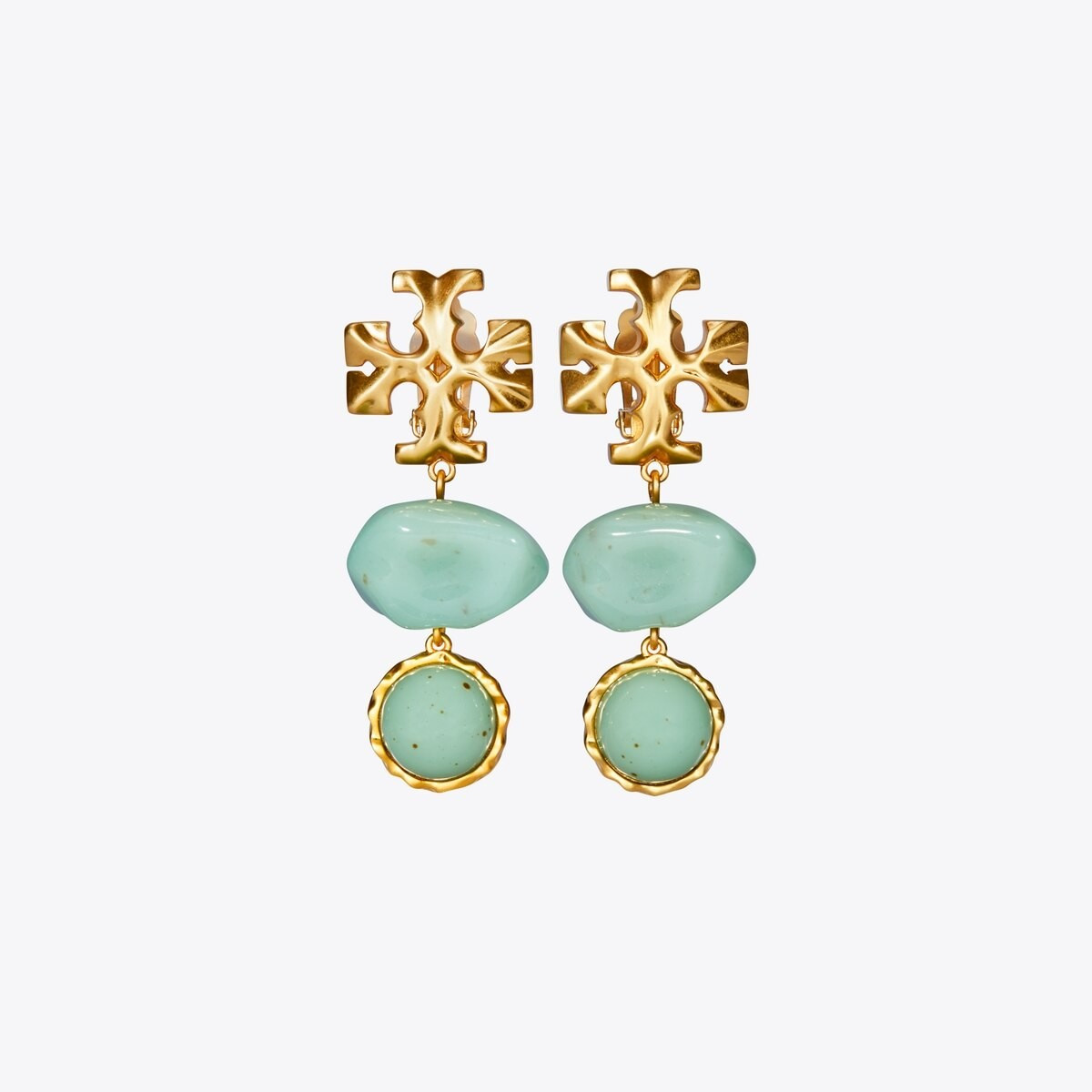 Roxanne Double-Drop Earring- Tory Burch Earrings | Tory Burch (US)