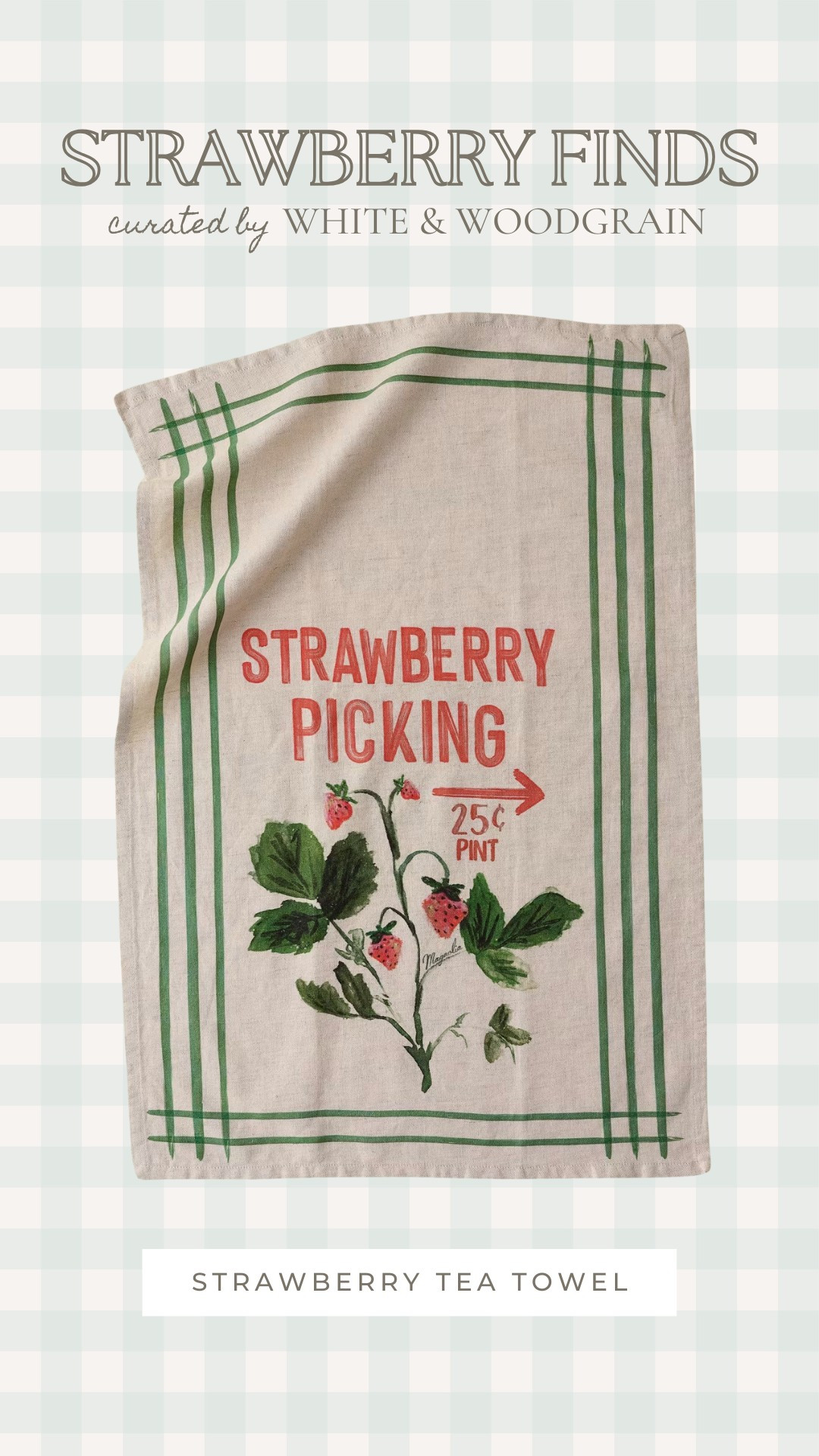 You can never have too many pretty tea towels in the kitchen, and I am loving the pretty vintage style design on these strawberry tea towels! 

 #LTKSeasonal #LTKHome