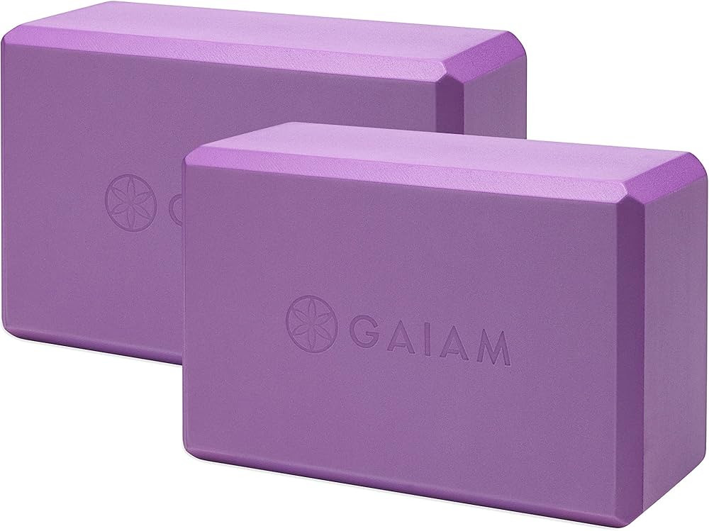 Gaiam Yoga Block - Supportive Latex-Free Eva Foam - Soft Non-Slip Surface with Beveled Edges for ... | Amazon (US)