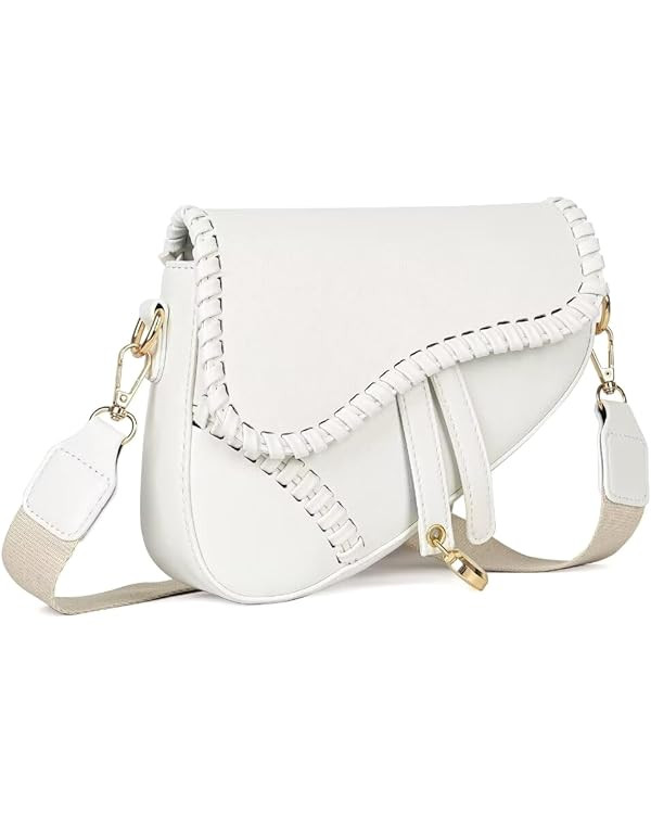 Yaopeing Saddle Shoulder Bags for Women,Trendy Saddle Purse Mini Crossbody Bag,PU Leather Clutch ... | Amazon (US)