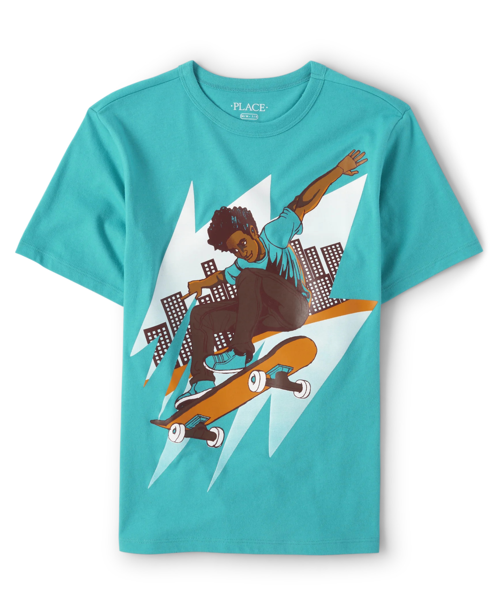 Boys Skater Boy Graphic Tee - belize blue | The Children's Place