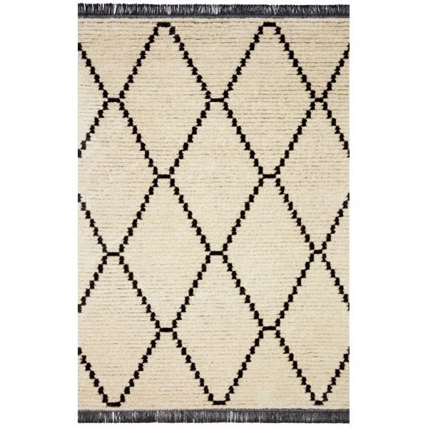 Alice Geometric Cream/Charcoal Area Rug | Wayfair North America