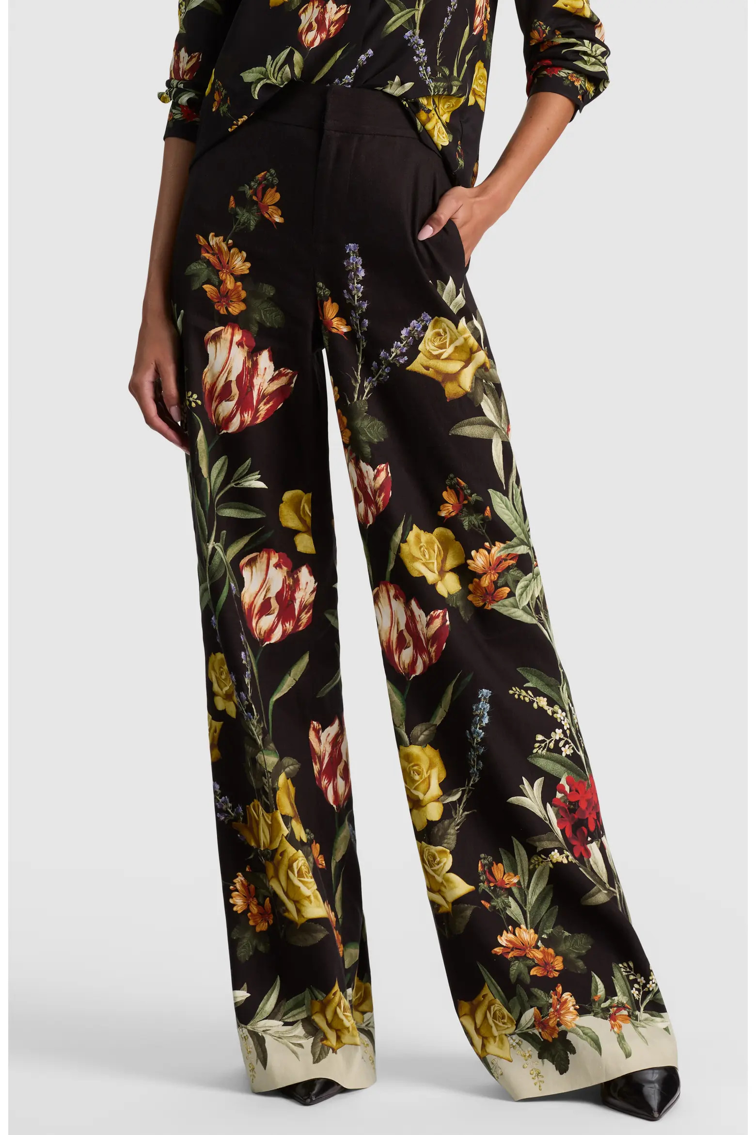 ALICE + OLIVIA Dylan High Waist Wide Leg Pants (Women) | Nordstrom | Nordstrom