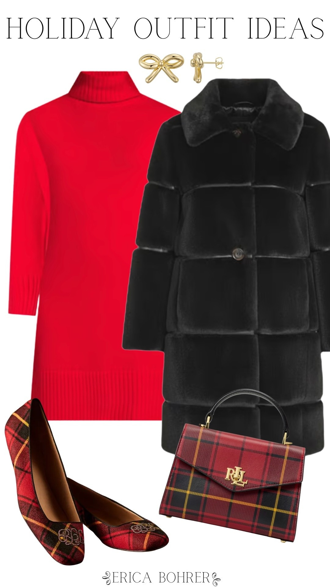Holiday outfit with plaid Ralph Lauren flats

#LTKWorkwear #LTKHoliday
