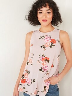 Luxe High-Neck Swing Tank for Women | Old Navy (US)