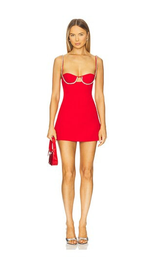 MAJORELLE Blaire Mini Dress in Red. - size M | Revolve Clothing (Global)