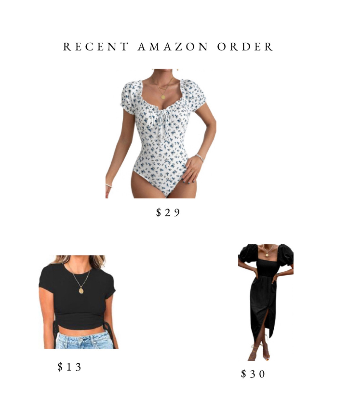 Amazon order amazon haul
Crop tops bodysuits midi dresses summer dresses womens fashion

#LTKSummerSales #LTKFindsUnder100 #LTKSeasonal