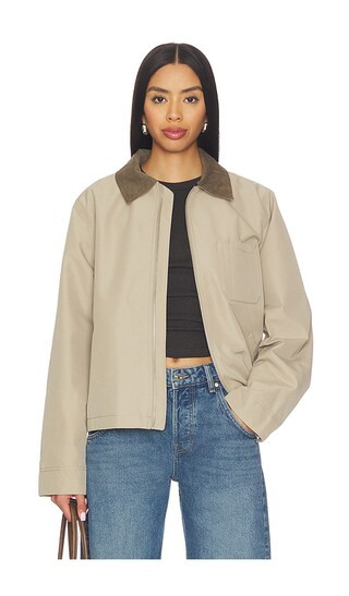 Sarobinson Jacket in Greige | Revolve Clothing (Global)
