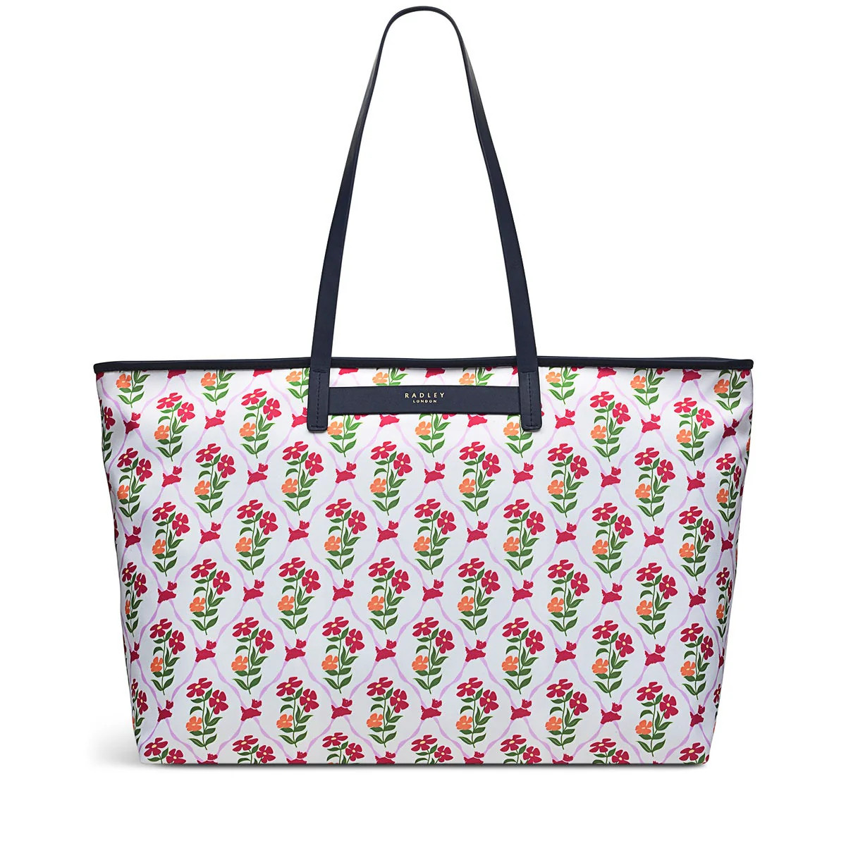 White Everyday Tote Bag | Finsbury Park Carousel Floral AW24 | Radley | Radley London US