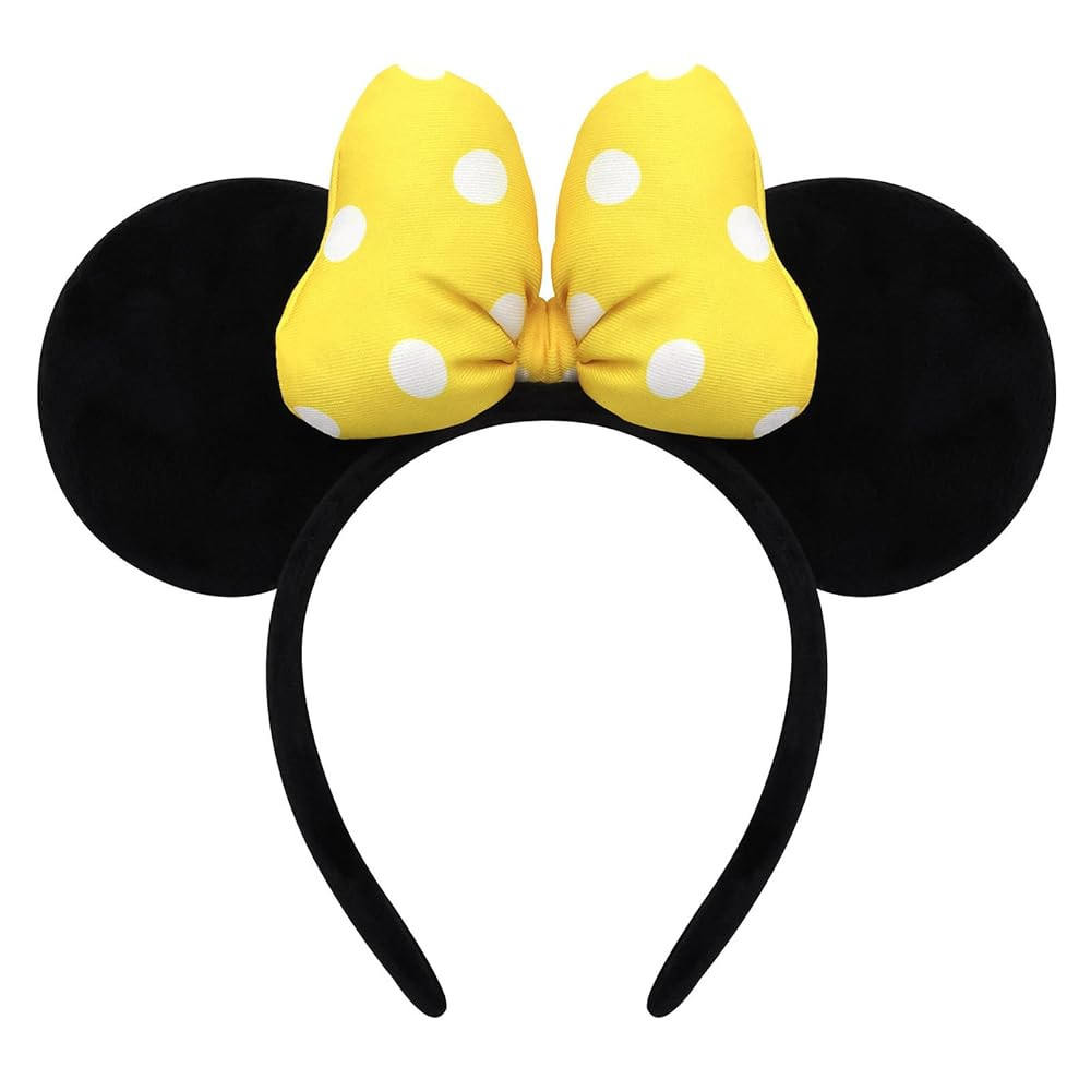 Handmade Mouse Ears Headband for Women and Girls, Polka Dot Bow Minnie Ears Costume Accessories | Amazon (US)