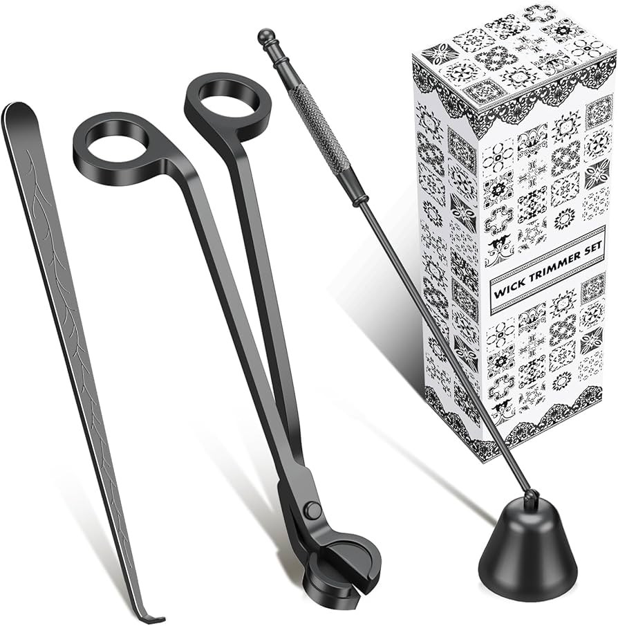 calary Candle Wick Trimmer, Candle Snuffer and Wick Dipper & Candle Accessory Set, 3 in 1 Candle ... | Amazon (US)