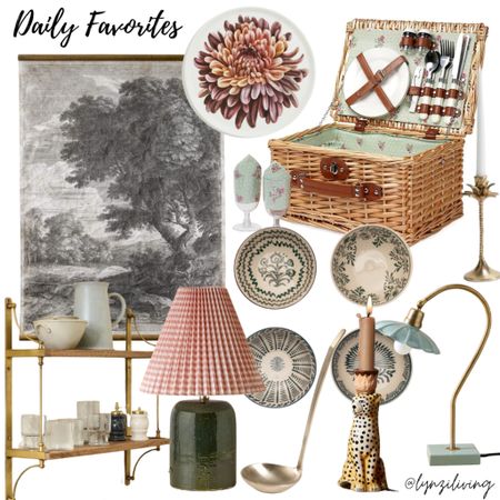 Daily Favorites 

Cottagecore Decor, home decor, calming decor, daily finds, beautiful tapestry, black and white tapestry, landscape tapestry, gold shelf bracket, wooden shelf, cottagecore lamp, green lamp, red lampshade, brass soup ladle, cheetah candle holder, taper candle holder, green flower lamp, flower lamp, cottagecore bowls, palm tree candle holder, flower salad plate, Cottagecore picnic basket, beautiful picnic basket, Amazon picnic basket 

#LTKHome #LTKFindsUnder50 #LTKFindsUnder100