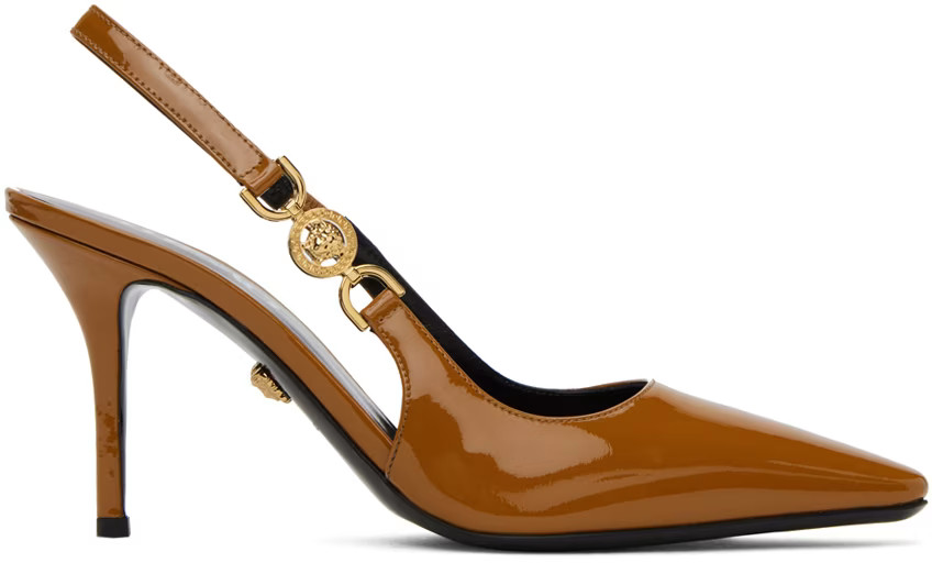 Tan Medusa '95 Mid Heels | SSENSE