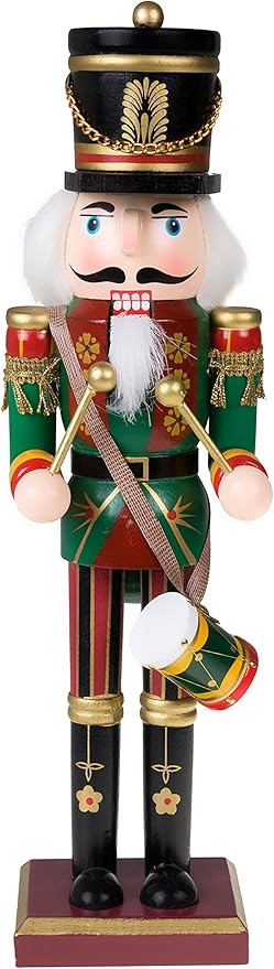 Clever Creations Green Drummer 12 Inch Traditional Wooden Nutcracker, Festive Christmas Décor fo... | Amazon (US)