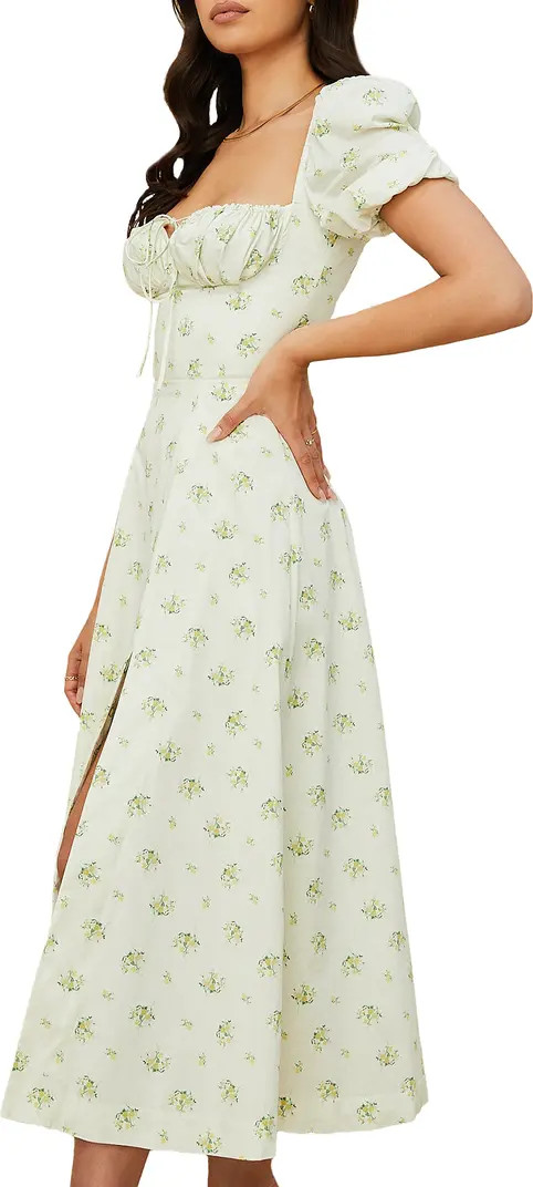 Tallulah Puff Sleeve Midi Dress | Nordstrom