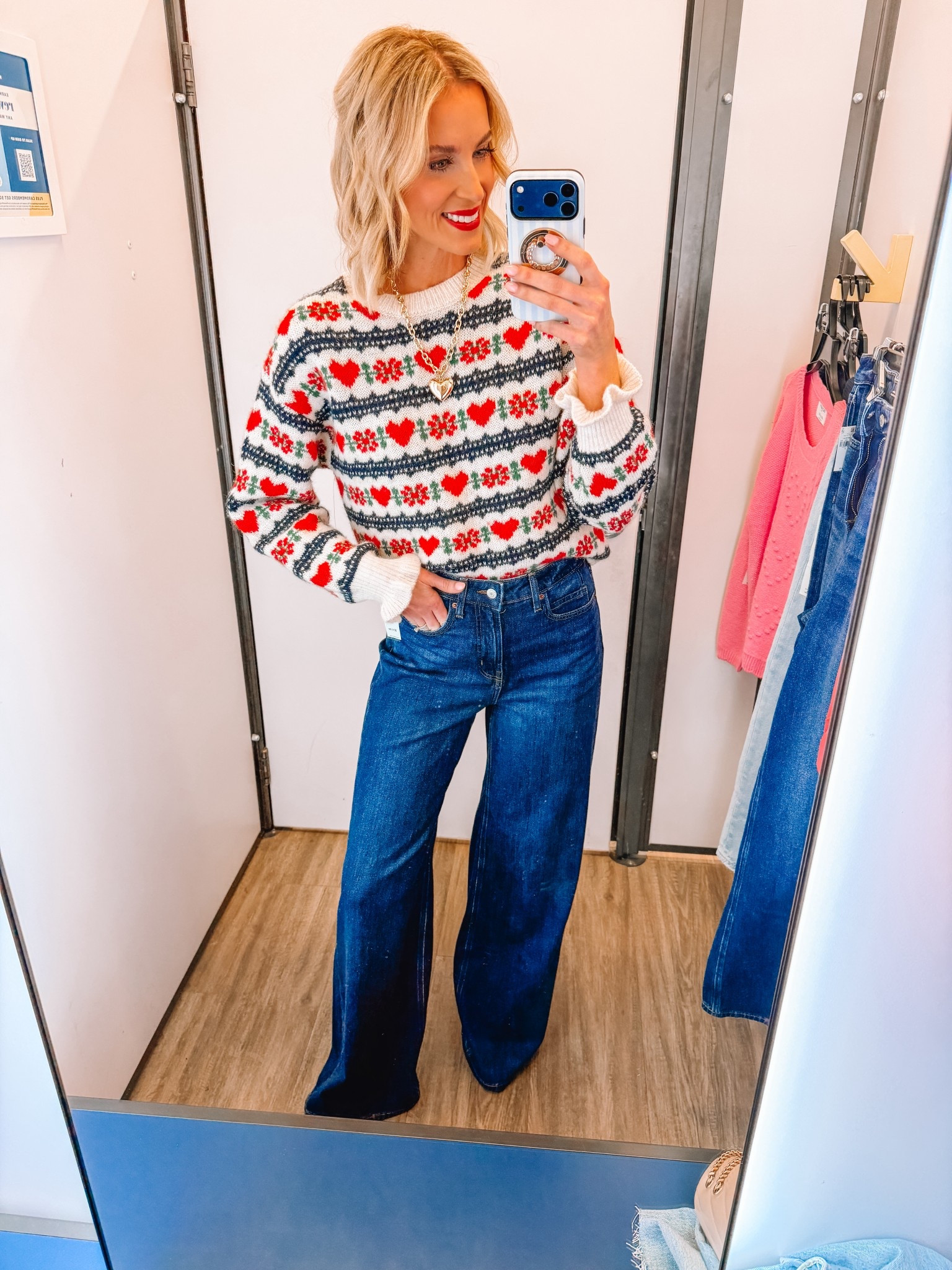 Loving this cropped sweater for Valentines! 

Old Navy / Wide leg denim / Dark wash denim / Winter style 

#LTKFindsUnder50 #LTKFindsUnder100