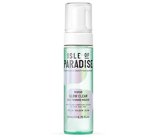 Isle of Paradise Glow Clear Self-Tanning Clear Mousse | QVC