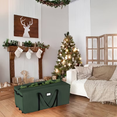 Elf Stor Rolling 9' Christmas Tree Storage Bag Green | Target