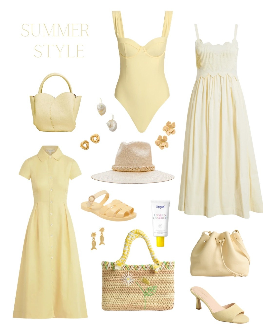 Butter yellow style for summer resort pool beach vibes summer dresses

#LTKdayinmylife #LTKgrwm #LTKootd