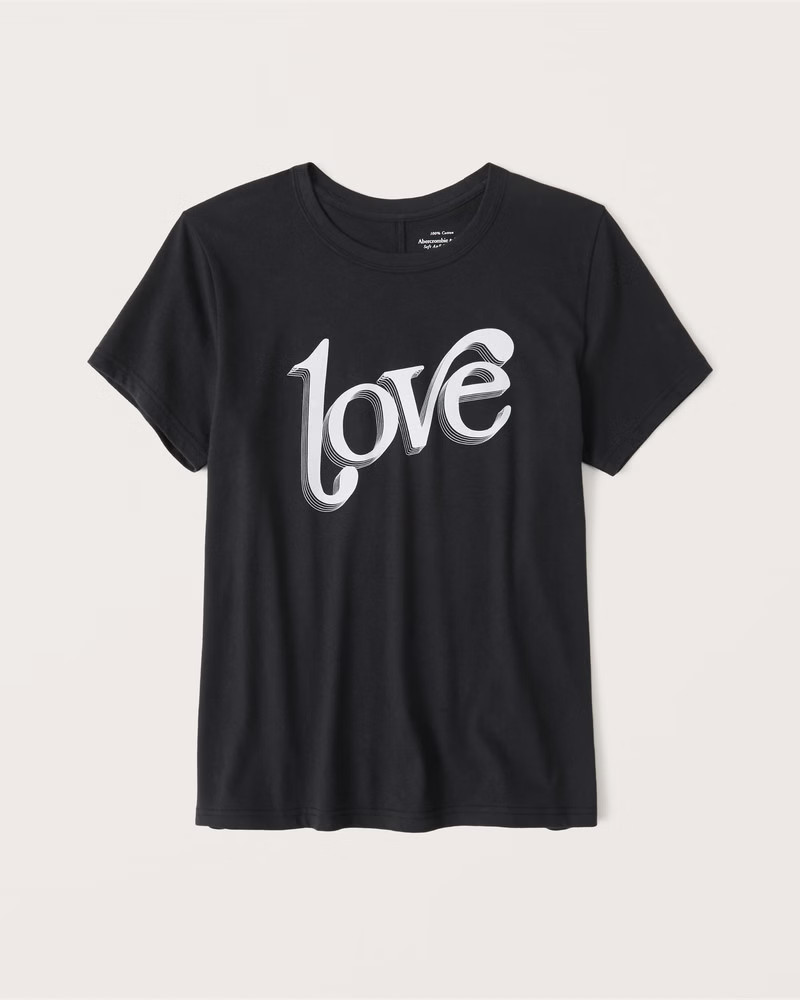 Women's Relaxed Love Graphic Tee | Women's New Arrivals | Abercrombie.com | Abercrombie & Fitch (US)