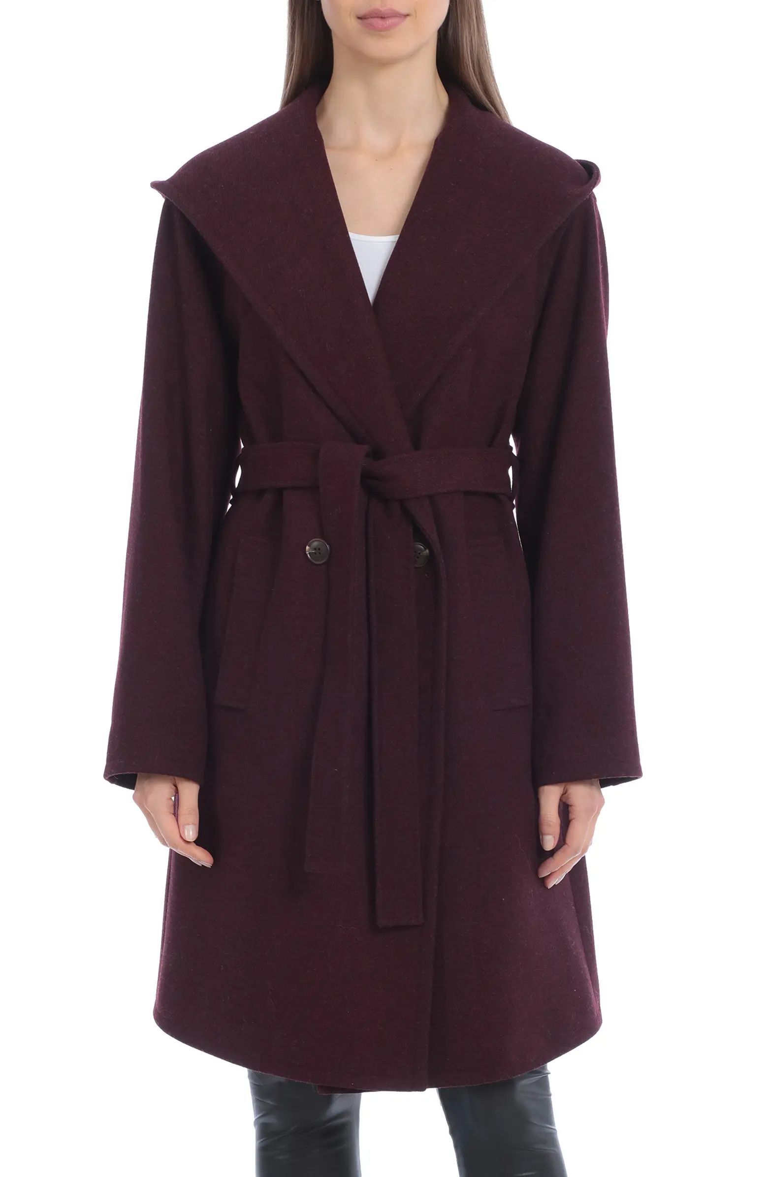 Hooded Wrap Coat | Nordstrom