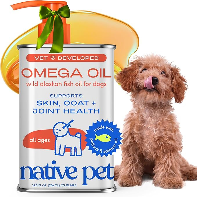Native Pet Omega 3 Fish Oil for Dogs & Cats - Promotes Healthy Skin, Shiny Coat & Strong Joints -... | Amazon (US)