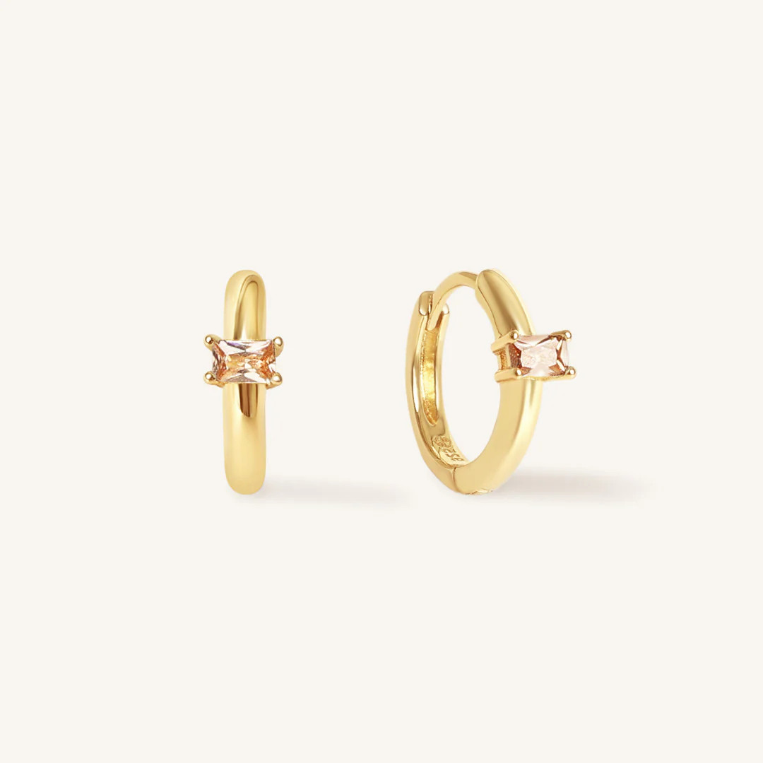 November Birthstone Huggies | Francesca Jewellery