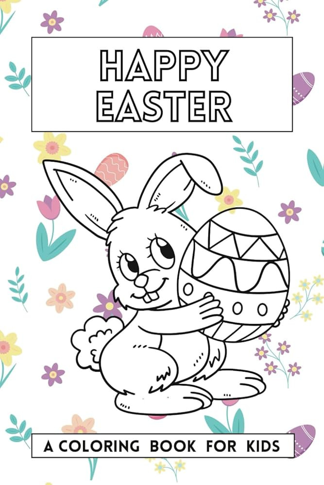 Happy Easter Kids Coloring Book | 6" x 9" POCKET coloring book for on the go! | Amazon (US)
