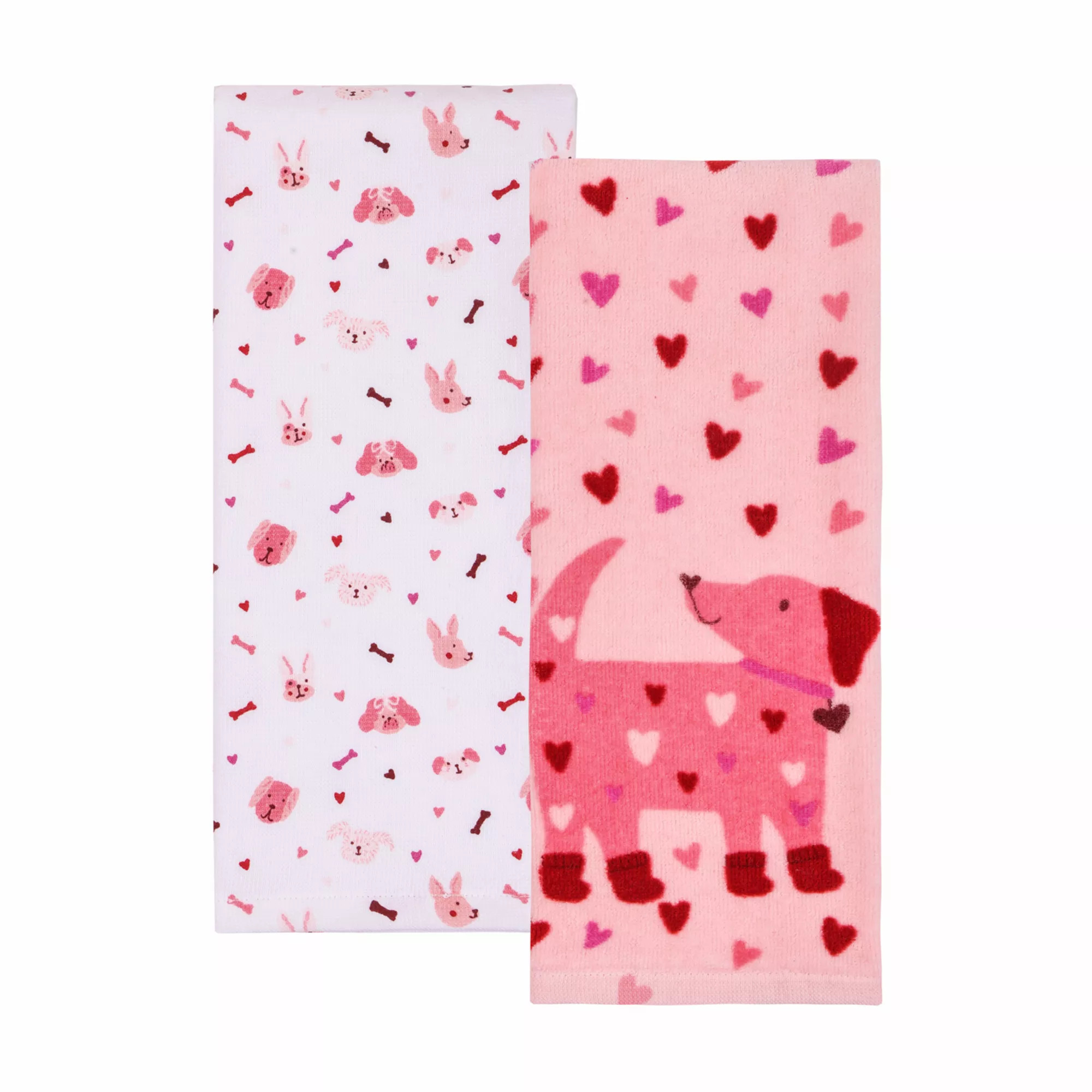 Celebrate Together™ Valentine's Day Dog Hearts Kitchen Towel 2-pk. | Kohl's