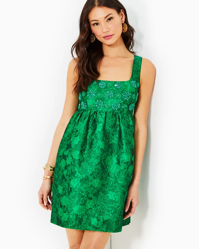 Bellami Embellished Floral Jacquard Dress | Lilly Pulitzer