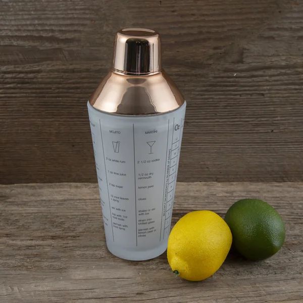 Copper Frosted Glass Recipe Shaker | Wayfair North America