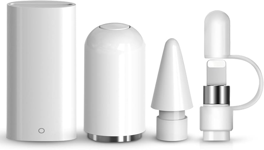 Magnetic Cap, Charging Adapter, Replacement Tip and Cap Holder- Compatible with Apple Pencil 1st ... | Amazon (US)