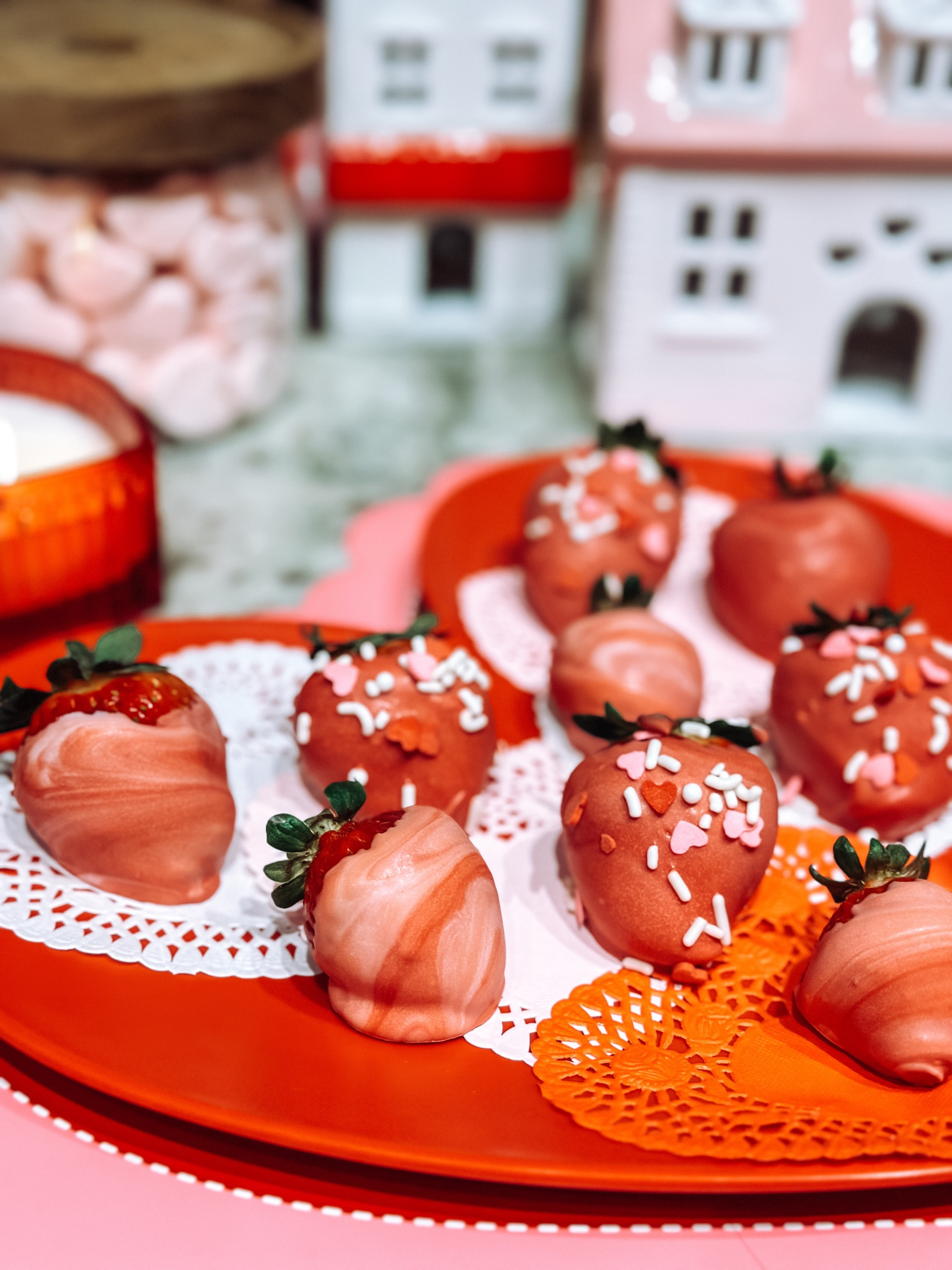 One of my FAVORITE Valentine’s treats!!! Linking everything I used and my background decor. Fresh strawberries are a MUST! 

#LTKSeasonal #LTKparties #LTKhome