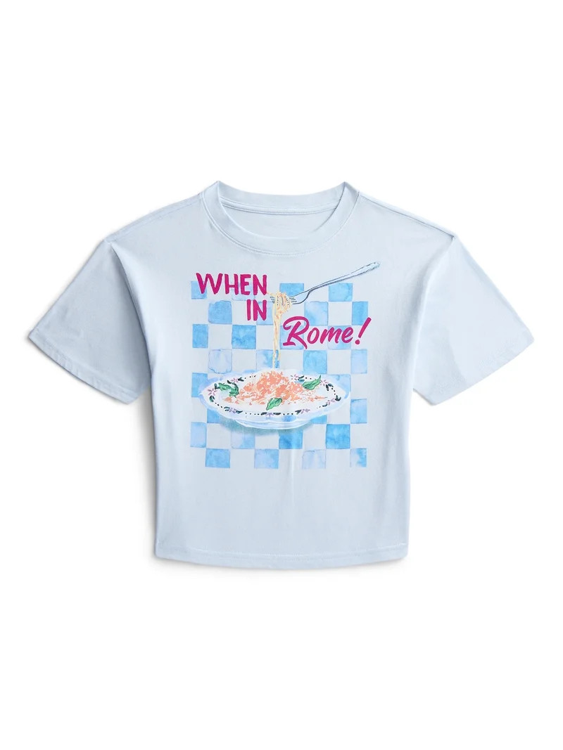 Weekend Academy Girls Graphic Tee with Short Sleeves, Sizes 4-18 | Walmart (US)