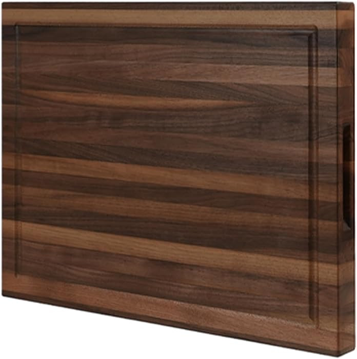Walnut Cutting Board for Kitchen, USA Grown Hardwood, 20 x 15, with Invisible Inner Handle, Prefi... | Amazon (US)
