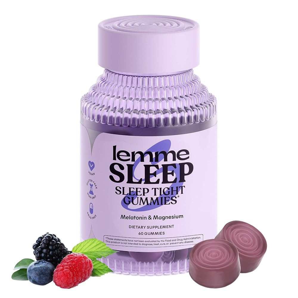 Lemme Sleep Gummies with 5mg Melatonin, Elderberry, Magnesium, L-Theanine, Chamomile and Lavender... | Amazon (US)