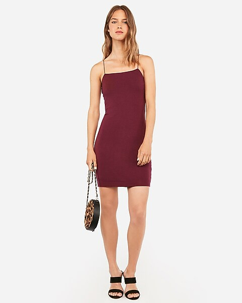 elastic strap bodycon dress | Express