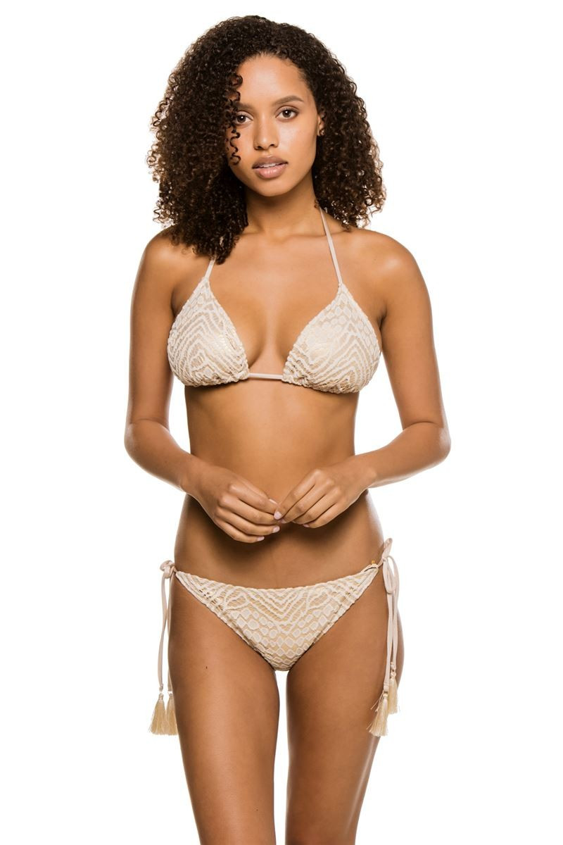 Metallic Sliding Triangle Bikini Top | Everything But Water