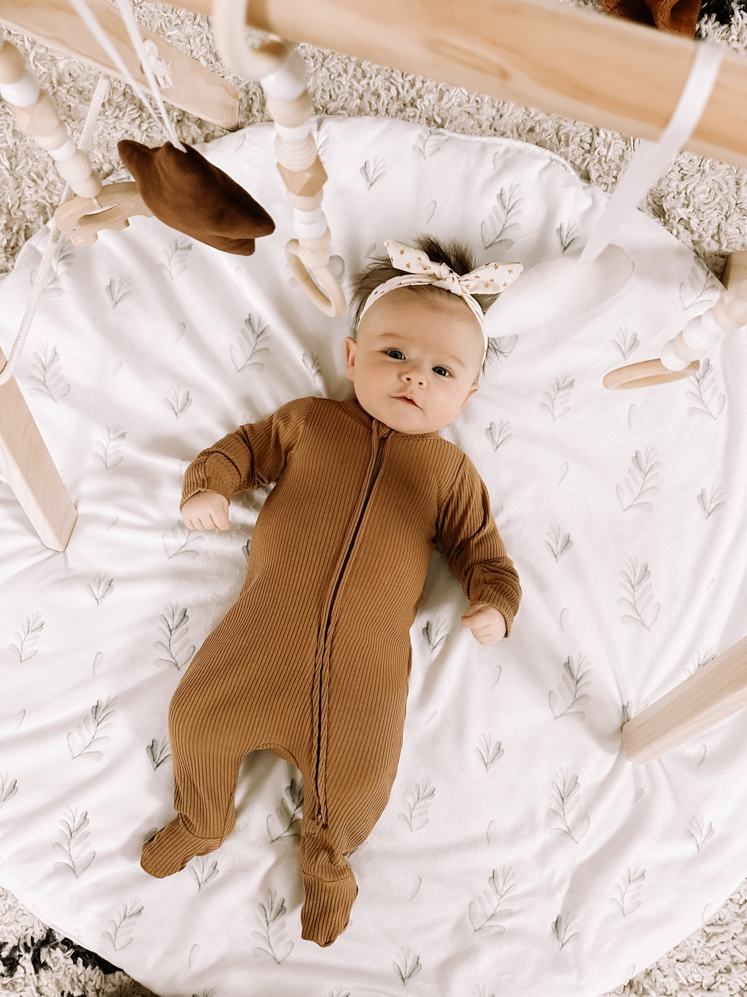 Arlynn’s new wooden toy bar from Santa!